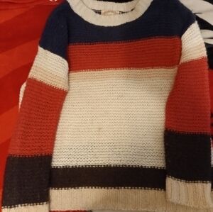 Colorful Striped Women's Sweater